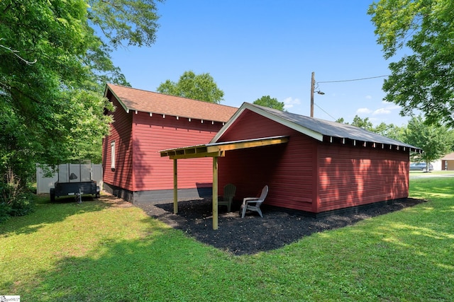201 W Highland Ave, Anderson, SC 29625 - back of house featuring a lawn and roof with shingles