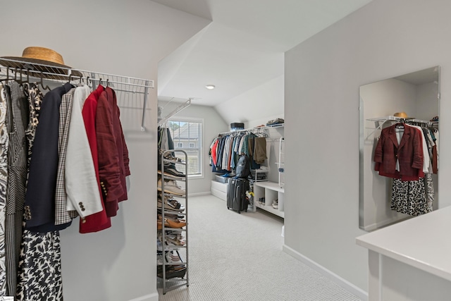 712 Paxton Rose Dr, Greer, SC 29650 - walk in closet with carpet floors and vaulted ceiling