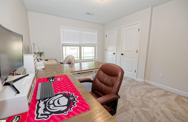 314 Hallie Olivia Dr, Inman, SC 29349 - carpeted office featuring a textured ceiling and baseboards
