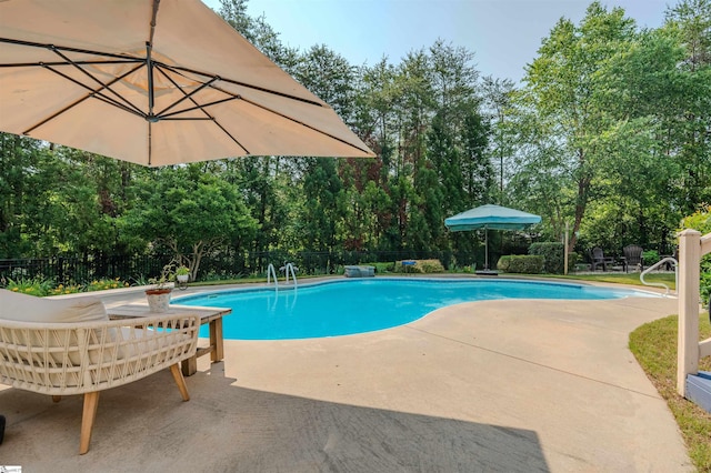 9 Windswept Knoll Dr, Taylors, SC 29687 - view of pool featuring a patio area and view of scattered trees