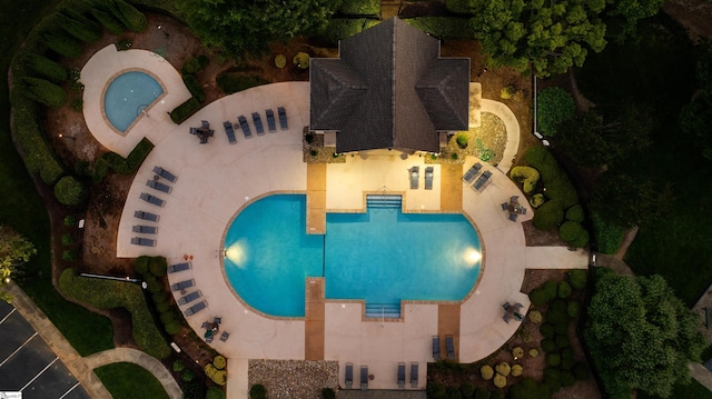 601 Brixton Cir, Simpsonville, SC 29681 - bird's eye view of a pool area