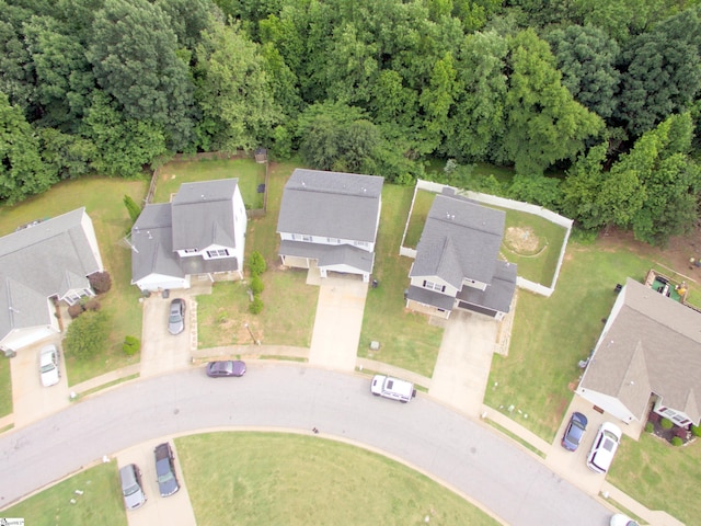 213 Kingscreek Dr, Greer, SC 29650 - aerial view of property's location with nearby suburban area and a forest