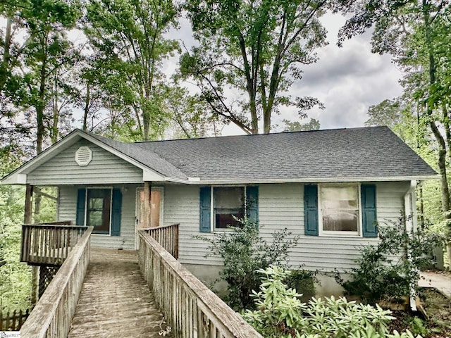 115 Mountain Chase Dr, Taylors, SC 29687 - ranch-style house featuring a porch and roof with shingles