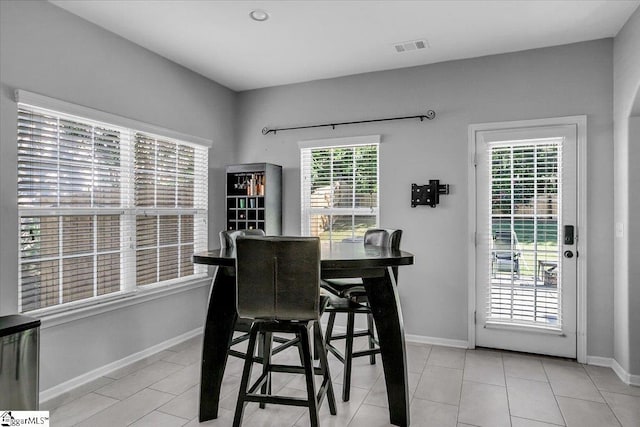 102 Eagle Pass Dr, Taylors, SC 29687 - dining space with baseboards and light tile patterned floors