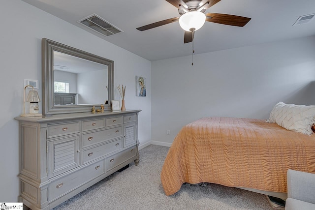 404 Hillrock Ct, Greenville, SC 29617 - bedroom featuring light carpet, a ceiling fan, and baseboards