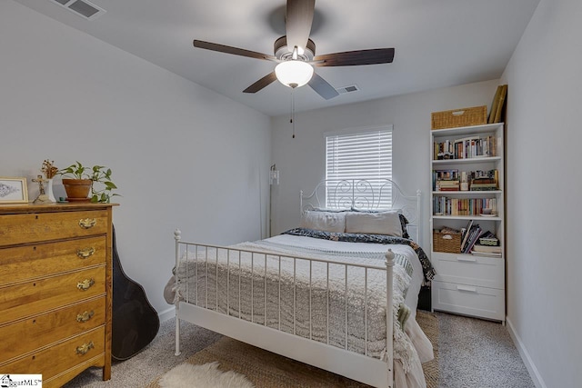 404 Hillrock Ct, Greenville, SC 29617 - carpeted bedroom featuring baseboards and a ceiling fan
