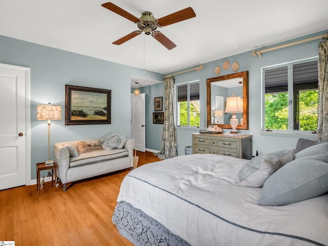 11 Hearthstone Ln, Landrum, SC 29356 - bedroom featuring wood finished floors and ceiling fan