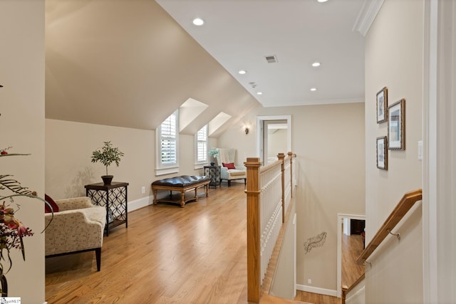 105 Hampton Grove Way, Greenville, SC 29617 - interior space featuring light wood finished floors, baseboards, recessed lighting, and vaulted ceiling