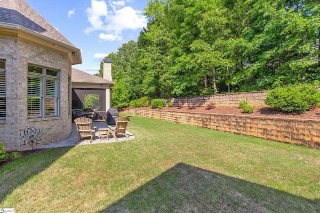 105 Hampton Grove Way, Greenville, SC 29617 - view of green lawn featuring a patio