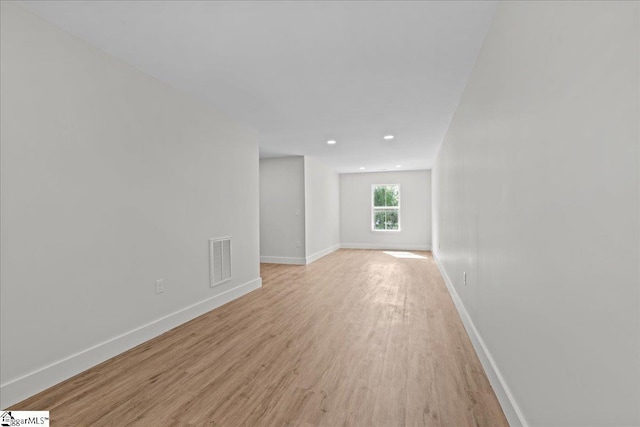 148 Duncan Chapel Rd, Greenville, SC 29617 - spare room with light wood-type flooring, baseboards, and recessed lighting