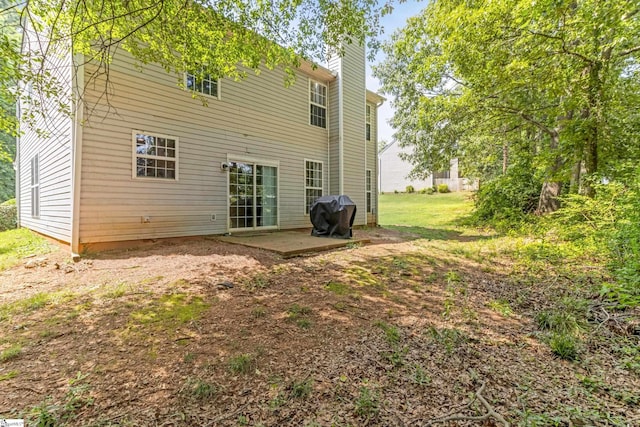 835 Terrace Creek Dr, Duncan, SC 29334 - rear view of property with a patio and a chimney