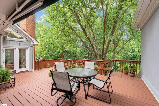 120 Thornblade Blvd, Greer, SC 29650 - deck with outdoor dining area