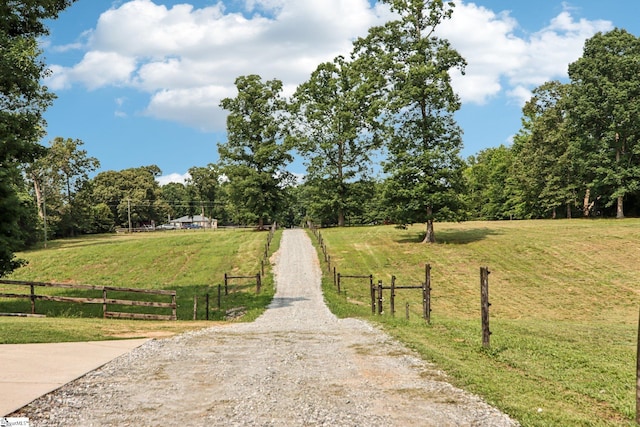 310 Wofford Rd, Pauline, SC 29374 - view of dirt / gravel driveway featuring a rural view and a gated entry