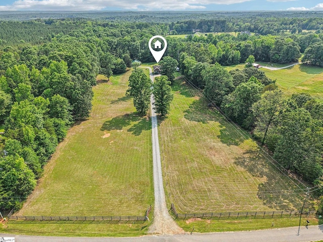 310 Wofford Rd, Pauline, SC 29374 - bird's eye view of a forest