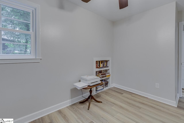 9 Mountain Brook Trl, Greenville, SC 29609 - unfurnished room featuring ceiling fan, light wood-type flooring, and baseboards