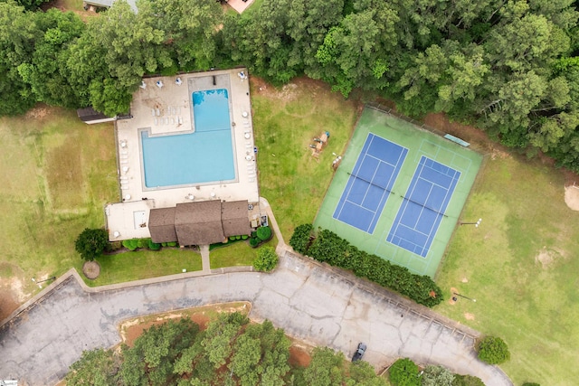 109 Appomattox Dr, Simpsonville, SC 29681 - aerial view of a pool area