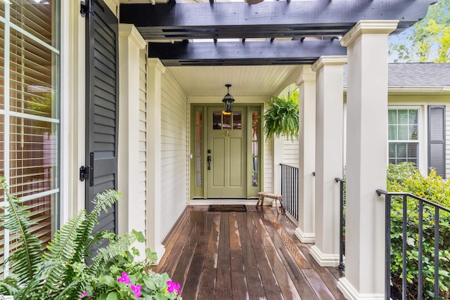 109 Appomattox Dr, Simpsonville, SC 29681 - doorway to property with covered porch