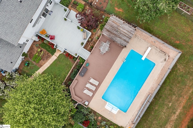 101 Long View Ln, Pickens, SC 29671 - view from above of property featuring a pool area