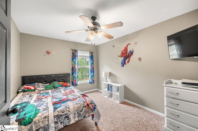 9 Peninsula Ct, Simpsonville, SC 29681 - carpeted bedroom featuring baseboards and a ceiling fan