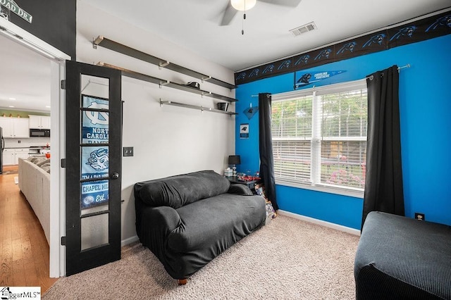 9 Peninsula Ct, Simpsonville, SC 29681 - sitting room featuring ceiling fan and baseboards