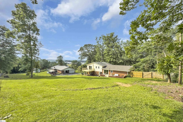 12 Ridgeline Dr, Liberty, SC 29657 - view of yard featuring a wooden deck and view of scattered trees
