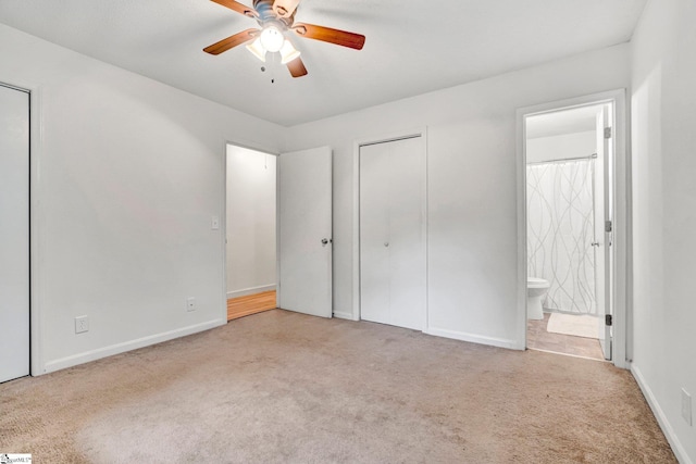 405 Wilson Bridge Rd, Simpsonville, SC 29680 - unfurnished bedroom with carpet flooring, connected bathroom, and baseboards