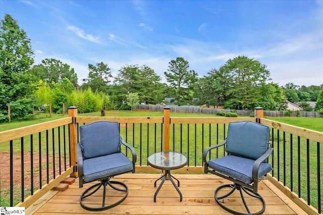 251 Heatherbrook Dr, Lyman, SC 29365 - wooden terrace with view of wooded area