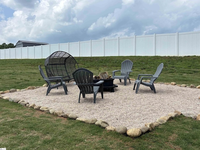 844 Brennan Way, Lyman, SC 29365 - view of yard with an outdoor fire pit
