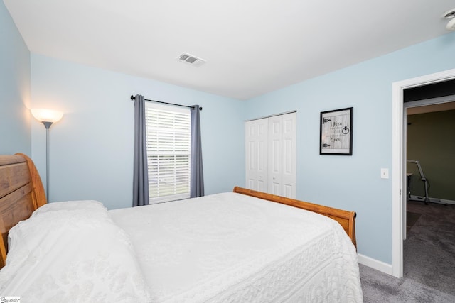 305 Tripmont Ct, Simpsonville, SC 29680 - carpeted bedroom with baseboards and a closet