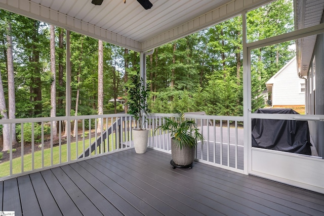 8 Spur Dr, Travelers Rest, SC 29690 - deck with a ceiling fan