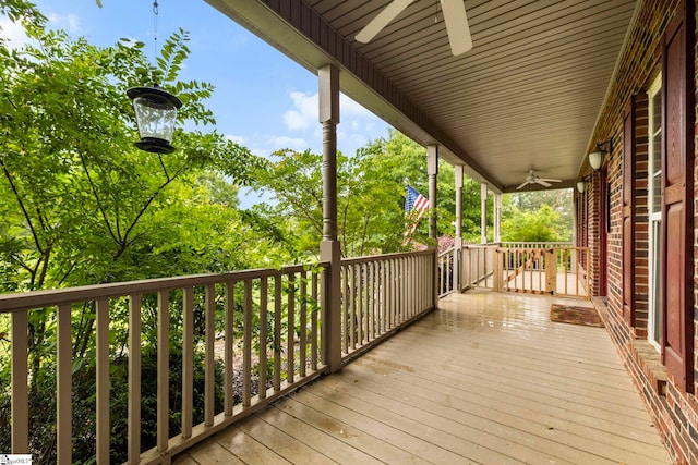 1847 Bertha Knight Rd, Lancaster, SC 29720 - wooden terrace featuring ceiling fan