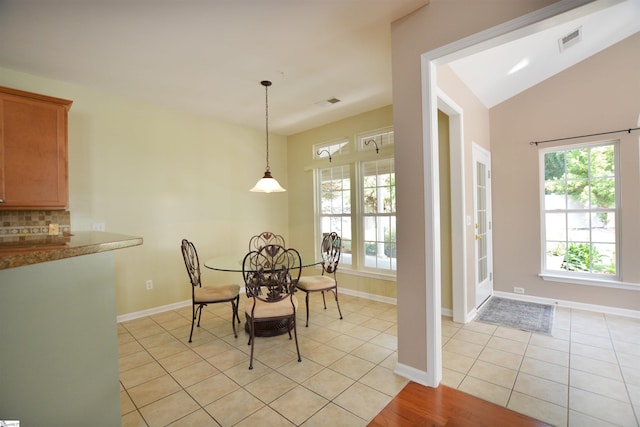 10 Bamburgh Brae Ct, Simpsonville, SC 29681 - dining space with healthy amount of natural light, light tile patterned floors, and baseboards