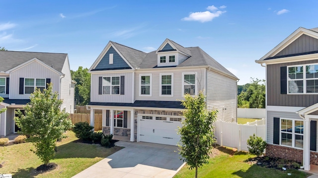 474 Grantham Ct, Spartanburg, SC 29303 - traditional-style house featuring a garage and concrete driveway
