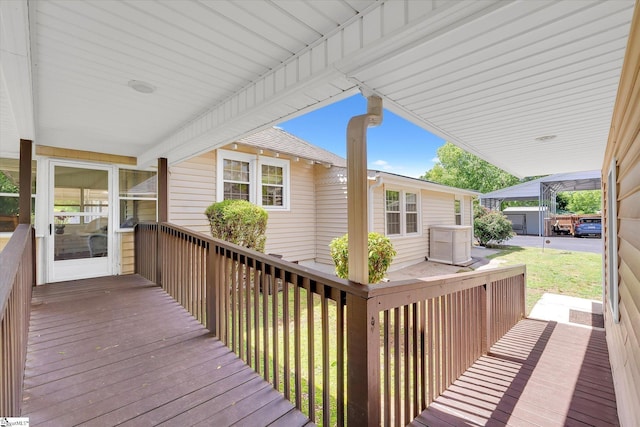 2100 Marchbanks Ave, Anderson, SC 29621 - view of wooden terrace
