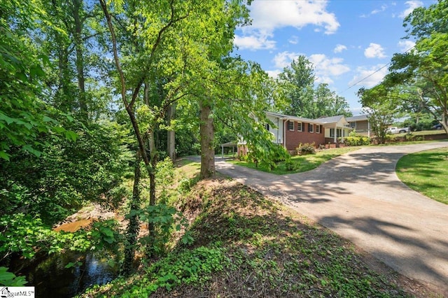 304 Robin Hood Rd, Greenville, SC 29607 - view of front of property with brick siding and driveway