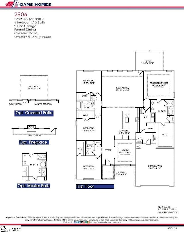 200 Rolling Waters Dr Lot 3, Greenville, SC 29605 - floor plan / room layout