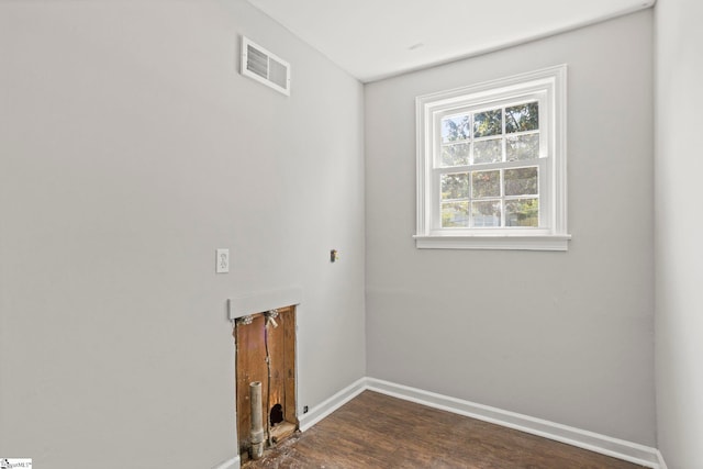 106 Chesterfield Rd, Greenville, SC 29605 - washroom featuring baseboards and dark wood finished floors