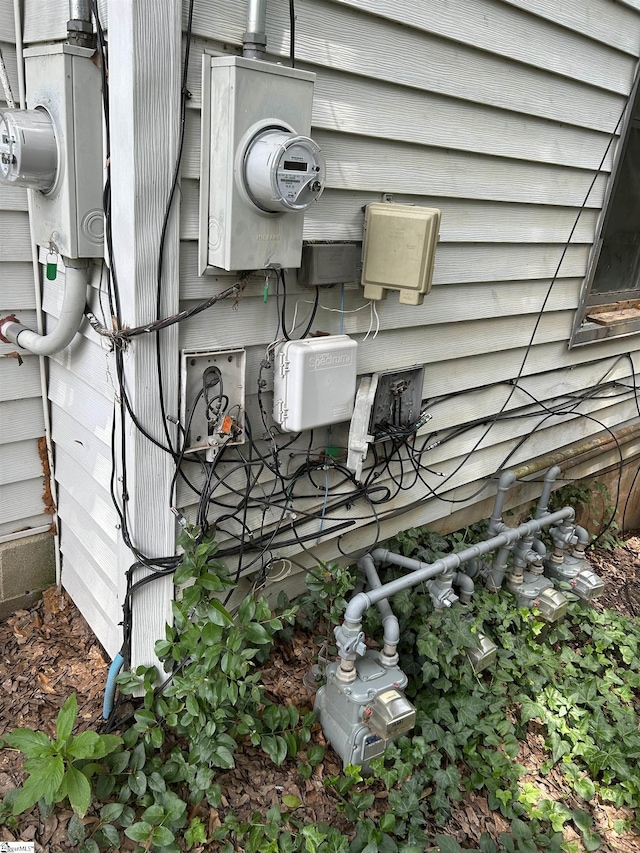 304 Jones St, Laurens, SC 29360 - exterior view of electric meter