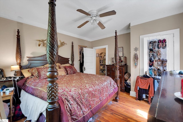 127 Orr St, Piedmont, SC 29673 - bedroom featuring wood finished floors, a ceiling fan, and crown molding