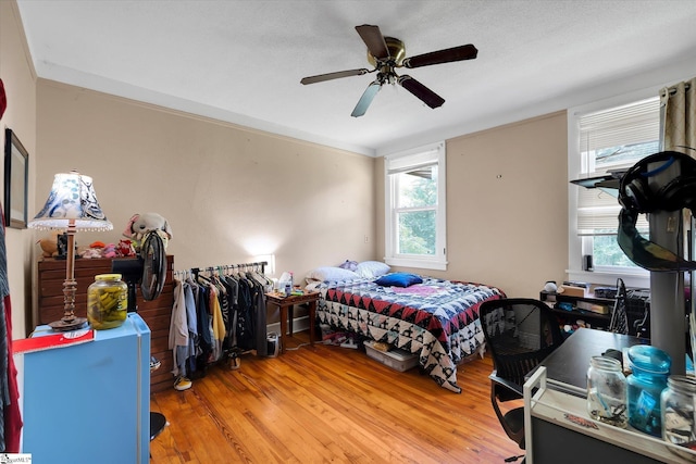 127 Orr St, Piedmont, SC 29673 - bedroom with light wood-style floors and a ceiling fan