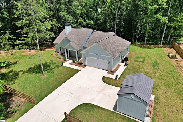 1608 Rock Springs Rd, Lavonia, GA 30553 - view from above of property featuring a heavily wooded area