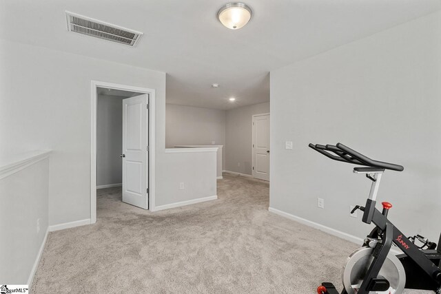106 Cross Arbor Dr, Simpsonville, SC 29681 - workout area with carpet, baseboards, and recessed lighting