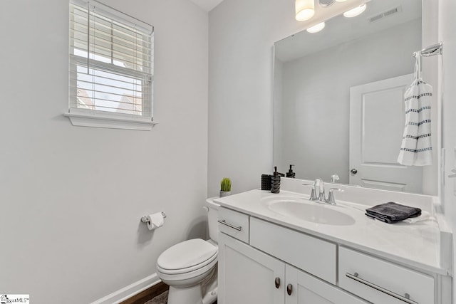 106 Cross Arbor Dr, Simpsonville, SC 29681 - bathroom with vanity, toilet, and baseboards