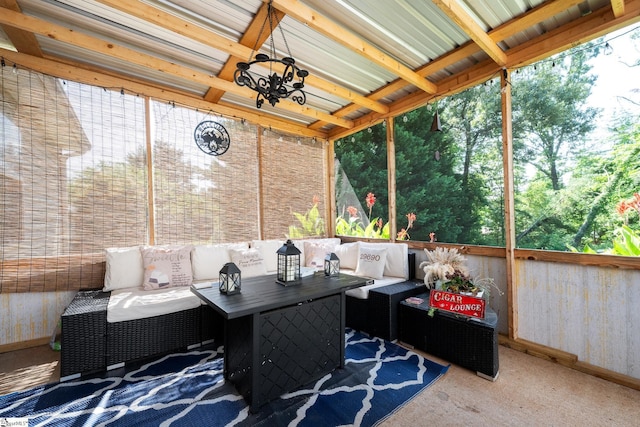 10 Sunset Mountain Ct, Travelers Rest, SC 29690 - view of patio with an outdoor hangout area and ceiling fan
