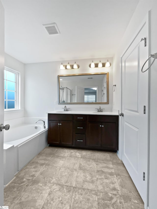 26 Jannison Rd, Boiling Springs, SC 29316 - full bathroom featuring double vanity and a bath