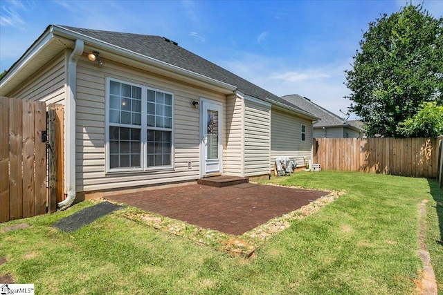 104 Pin Oak Dr, Greenwood, SC 29649 - rear view of property featuring a patio and roof with shingles