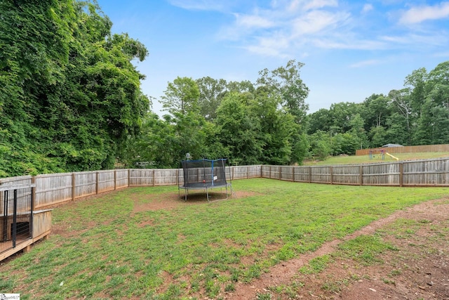 100 Holly Dr, Duncan, SC 29334 - view of yard with a trampoline