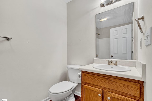 114 Tamelia Ct, Greer, SC 29650 - bathroom featuring toilet, vanity, and baseboards
