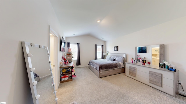 931 Brynderwen Pl, Lyman, SC 29365 - bedroom with vaulted ceiling, light colored carpet, and baseboards