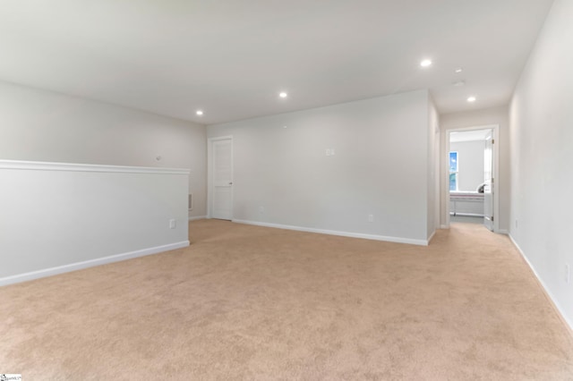 500 Briar Oaks Ln, Simpsonville, SC 29681 - spare room with light colored carpet, recessed lighting, and baseboards